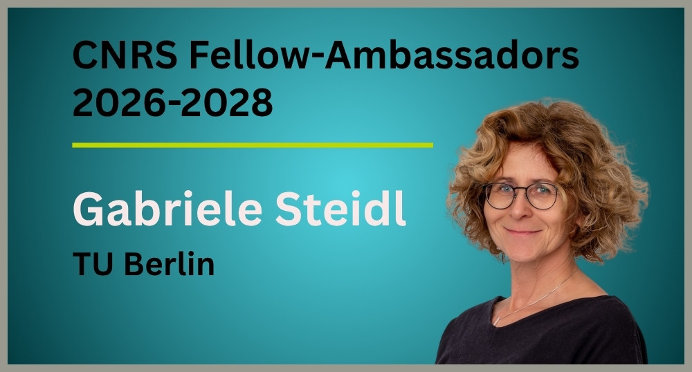 MATH+ Professor Gabriele Steidl (TU Berlin) Selected as CNRS Fellow-Ambassador